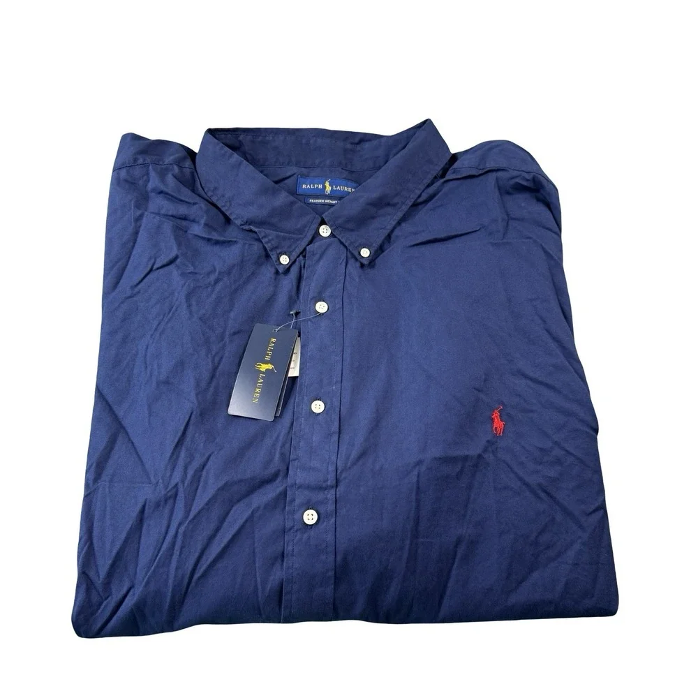 Polo Ralph Lauren Blue Featherweight Twill L/S Button Front Size 5XLB NWT